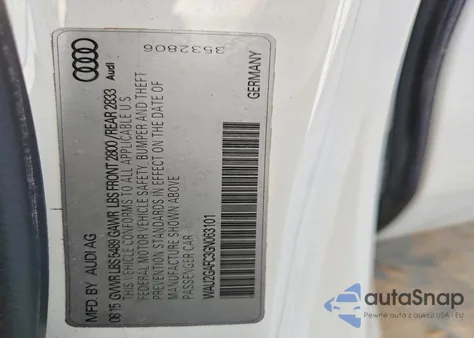 2016 Audi A7 Prestige из США, поврежденный, VIN WAU2GAFC3GN063101